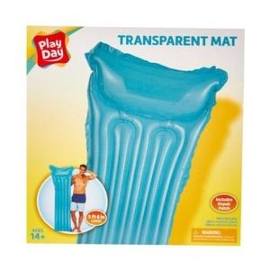 Play day transparent pool mat float inflatable bed